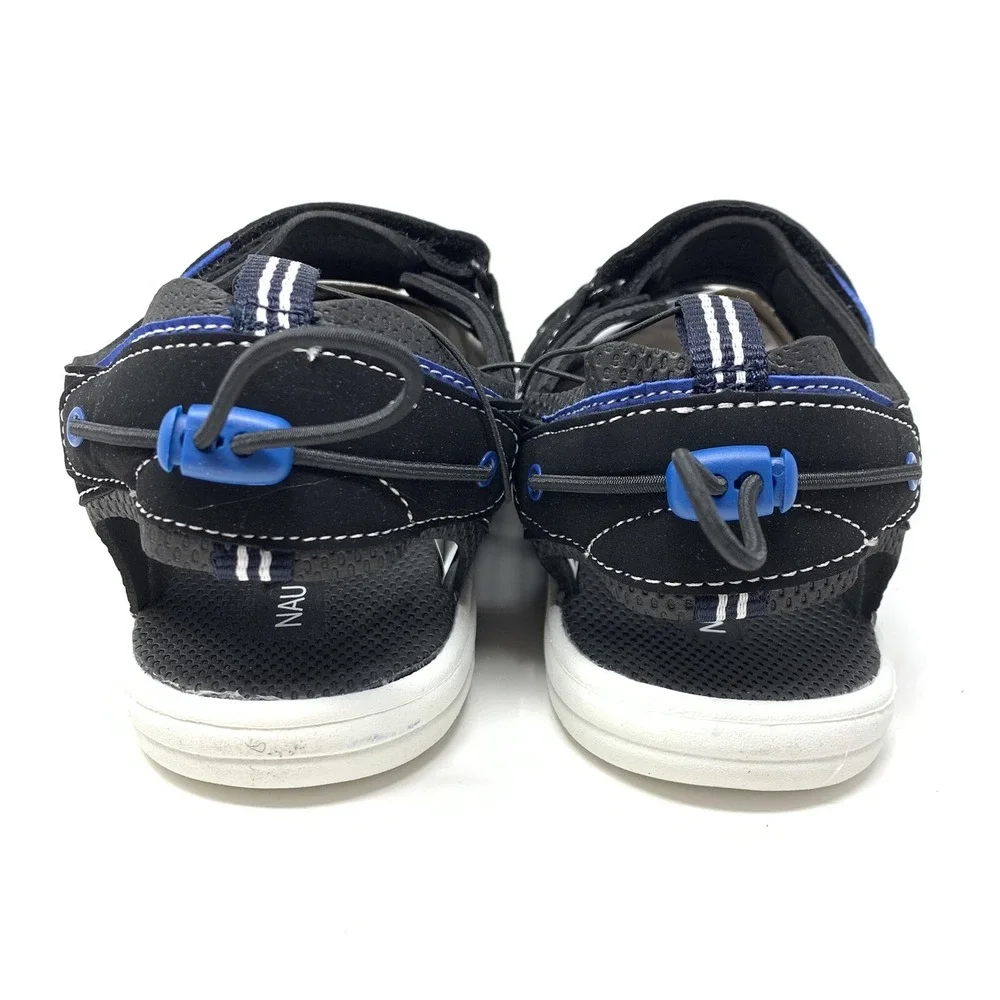 Nautica Kids Sz 4 Sports‎ Sandals Open Toe Athletic Beach Water Helm Black Blue